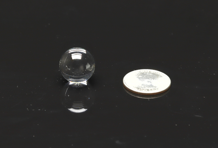 Ball lenses are typically quite small, with a diameter of a few mm or less than 1 mm