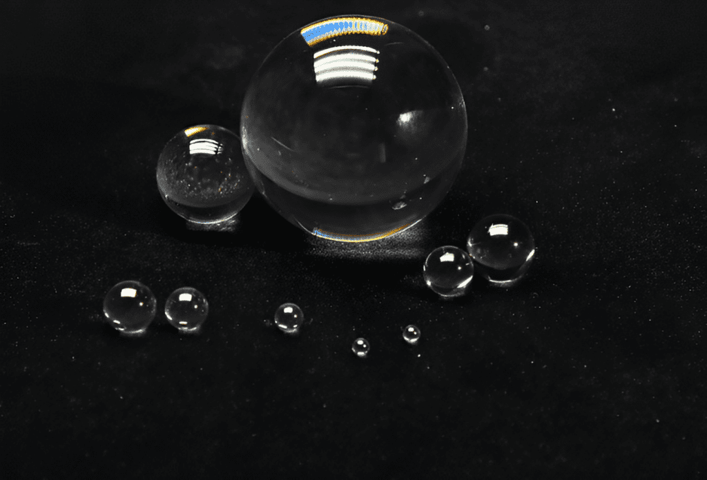 Ball lenses with spherical surfaces, UV Lenses