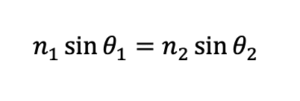 n1sintheta1 n2sintheta