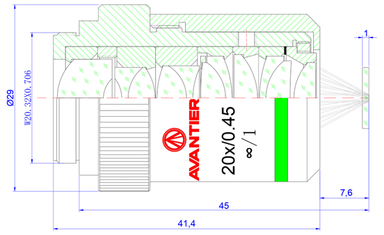 infinite conjugate microscope objective, infinite conjugate objective, infinity-corrected microscope objective, infinity corrected optical system, infinite conjugate optical design, microscope objective design principles