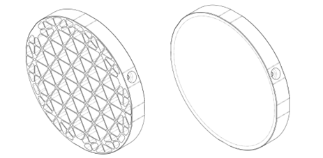 lightweighting design for NIR reflective mirror
