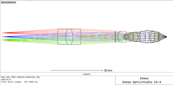 Optical System Diagram of Infinity Objective Coupled with Tube Lens, long working distance objective for quantum imaging
