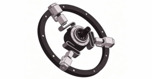 Cutway view of Six-　degree-of-freedom positioning system